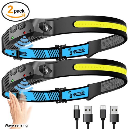 2pcs headlamp rechargeable - headlamp,