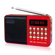 FM Radio LCD Digital Speaker MP3 Music Player USB TF Card Player Mini Portable