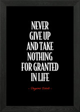 Dwyane Wade Quote Framed Wall