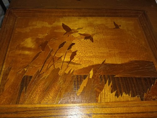 Marquetry picture nature - picture, and