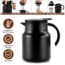 1L Thermal Coffee Carafe Jug