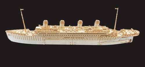 Huge laser cut wooden - laser, titanic