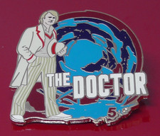 Danbury Mint Doctor Who Enamel Pin Badge Fifth Doctor 5th Doctor No Card Leaflet