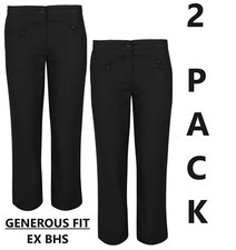 Girls 2 Pack School Trousers