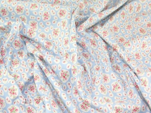 Minerva cotton lawn fabric - cotton, sky