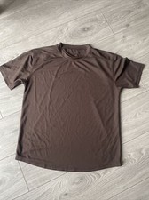 British Army Issue Brown Self Wicking T Shirt - Medium.