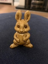Wade Whimsies Honey Brown Bunny Rabbit Ceramic Figurine Sharps Chocolate 1970