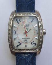 LOCMAN DIAMOND TITANIO Titanium Case Ref 483 Ladies Watch Blue Leather Strap