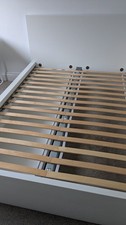 IKEA Malm Double Bed Frame White with storage