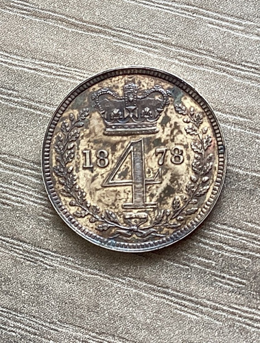 1878 maundy four pence - 1878,