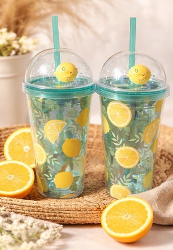 Lemon dome lid - lemon, tumbler