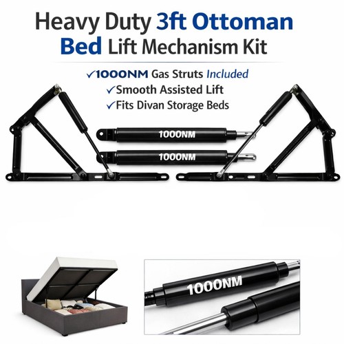 Ottoman bed gas lift struts - bed,