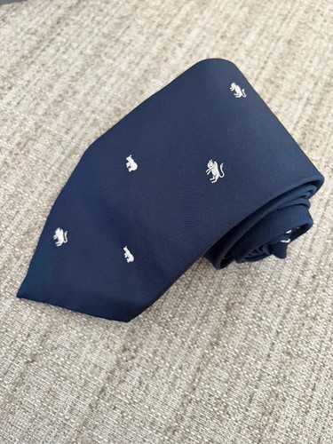 Vintage british 100 silk navy - vintage, 100%