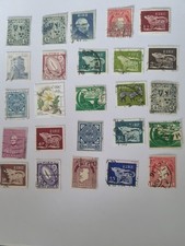 “Old Irish Stamp Lot X25 – Celtic Themes, Flora, History – Éire RefI5
