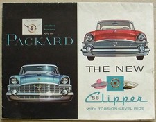Packard & Clipper USA Car Sales Brochure For 1956 #PC-110 400 Caribbean Custom++