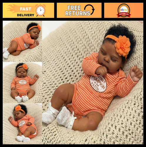 Lifelike black reborn - 20",