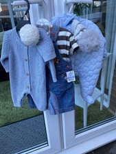 Baby Boy Age 0/3 Months Clothes Bundle 3 Items Plus Accessories  All BNWT