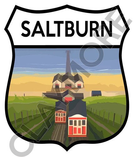 Saltburn yorkshire car sticker - saltburn,