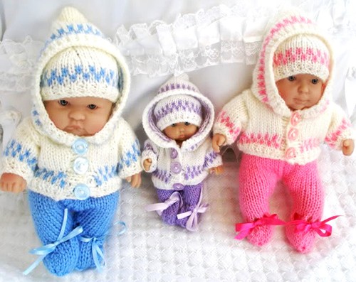 Dolls clothes knitting - clothes, pattern