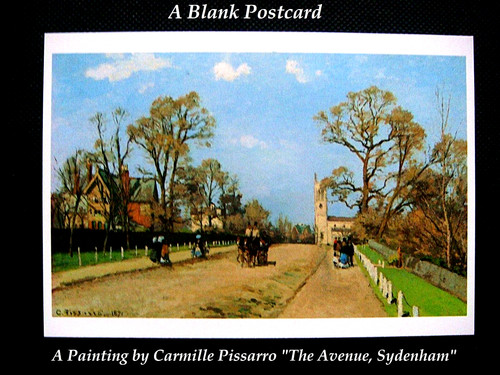 Blank postcard painting - postcard,