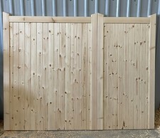 wooden driveway gates