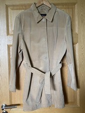 BETH TERRELL MACHINE WASHABLE GENUINE SUEDE LEATHER JACKET size L         (C26)