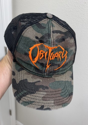 Obituary camo snapback metal - camo,