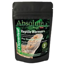 Cloverleaf Absolute Reptile Wormer Plus Pro-Strength 20g Bearded Dragon Lizard