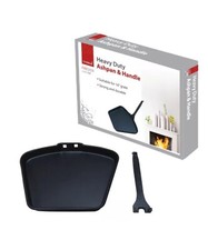 Metal Ashpan Ash Pan Tray With Tool For 18" Fireplace Open Coal Fire Curved