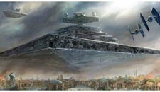 IMPERIAL SUPER STAR DESTROYER STAR WARS ART Print Poster Wall Picture A4 +