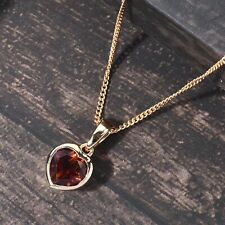 Madeira Citrine Heart Pendant