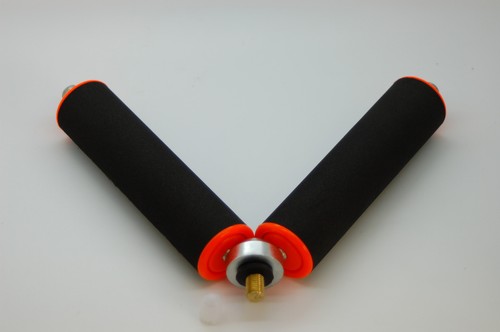 Pole roller rest - rest, fishing