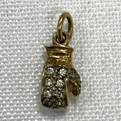 9ct yellow gold diamond pavé - diamond,