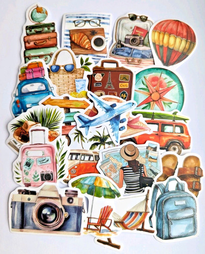 Luggage stickers 50x - stickers,