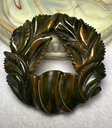 Vintage dark green bakelite - vintage,