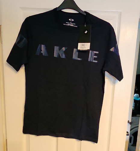 Oakley men black logo crew - oakley,