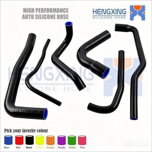 Blacksilicone radiator hose - blacksilicone,