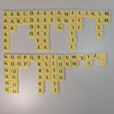 100 Letter Tiles yellow &