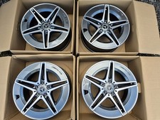 MERCEDES BENZ C CLASS 18” AMG ALLOY WHEELS RIMS W206 C300e C400e 4x Genuine