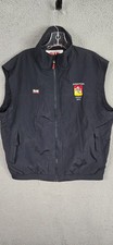 Slam ATS Sailing Yacht Full-Zip Vest Men's LARGE L Black 100% NYLON Italy Sicily