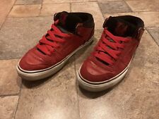 Red Vans TNT 2 Mid UK9 Skate Trainers