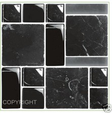 30pcs black mosaic marble - 30pcs,