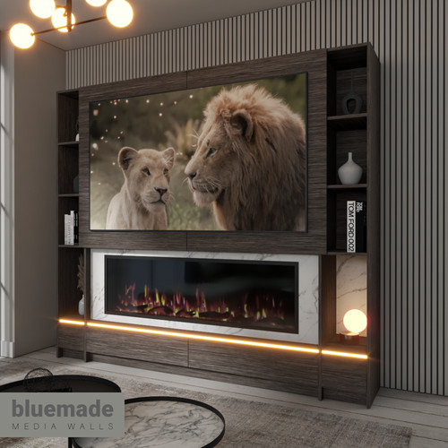 2400mm media wall - wall, furniture