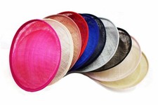 22cm Round Sinamay Disc Fascinator Base Set DIY Material Craft Making 4 In 1 Set