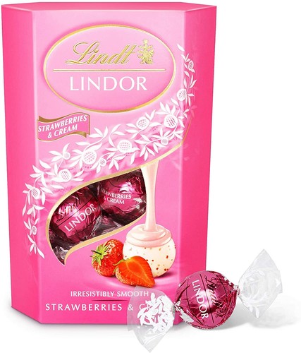 Lindt lindor strawberries and - lindor,