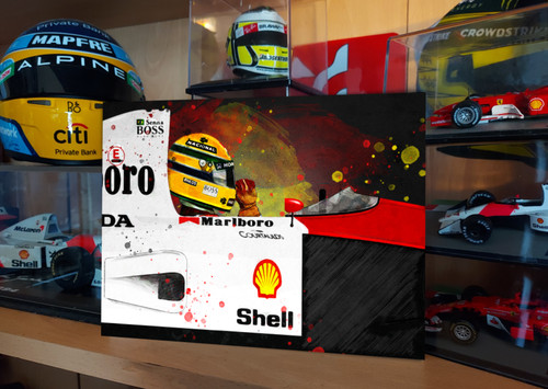 Ayrton senna victory metal - senna,