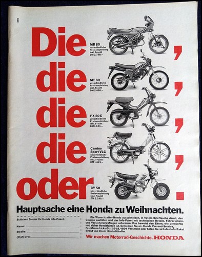 Honda original advertising - original,
