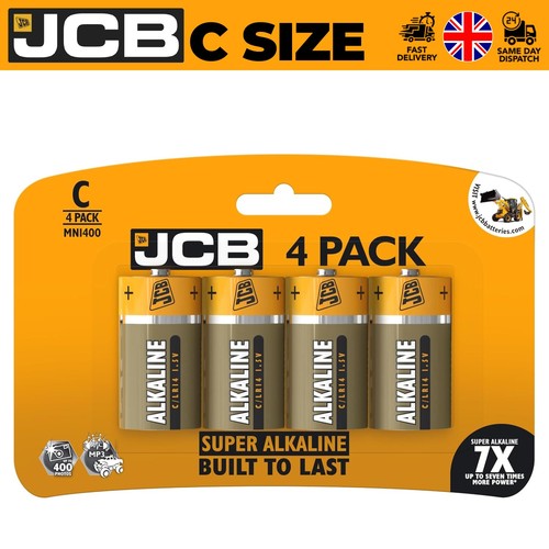 Jcb super alkaline batteries - jcb, c