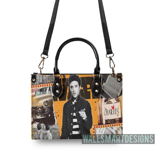 Elvis presley leather handbag - elvis,
