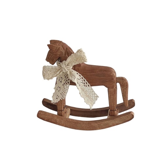 Wooden rocking horse table - rocking,